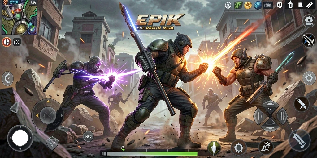 Screenshot gameplay <strong>2757</strong> menampilkan aksi pertarungan mendebarkan.