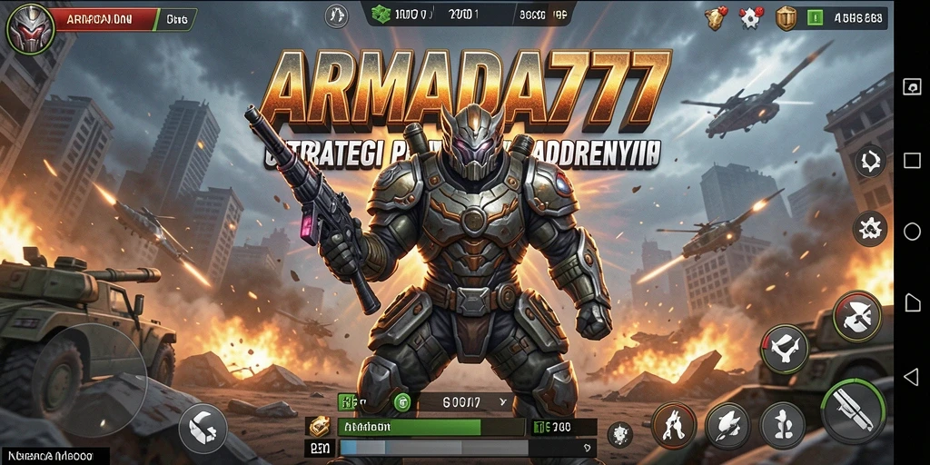 Skrinsyut utama ARMADA777 menunjukkan aksi strategi yang intens.
