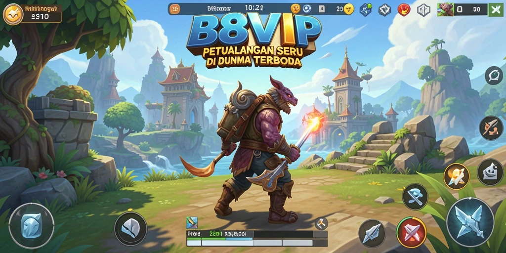 Screenshot utama B8VIP menunjukkan dunia terbuka yang luas dan gameplay menakjubkan.