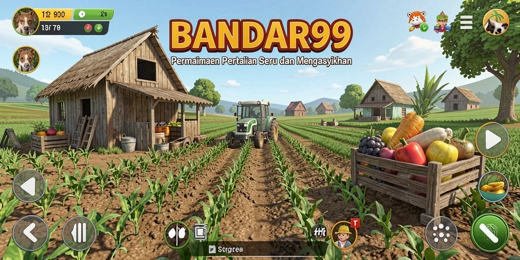 Tampilan gameplay BANDAR99 yang menawan dengan elemen pertanian yang menarik.