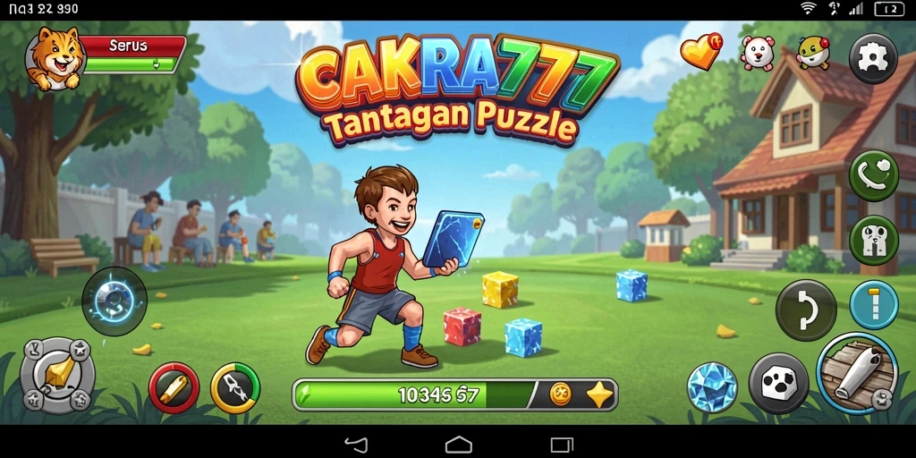 Tampilan permainan puzzle yang seru dan menantang di CAKRA777.