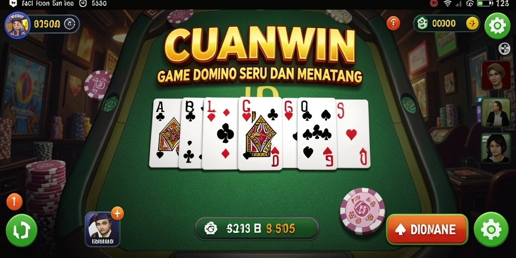Screenshot <strong>CUANWIN</strong> menunjukkan momen seru bermain Domino.