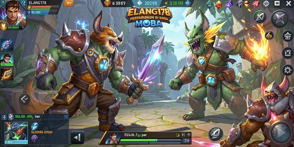Tampilan seru dari gameplay ELANG178 yang mendebarkan.