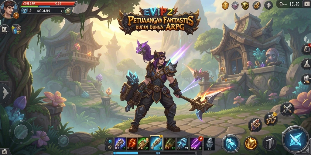 Tampilan menarik dari gameplay ARPG di EVIP2
