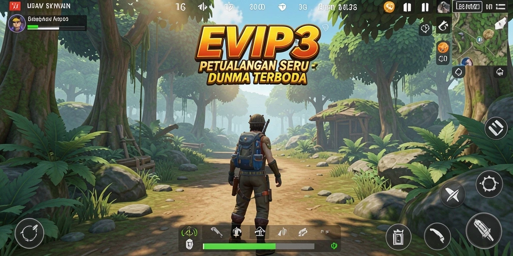 Tampilan gameplay EVIP3 yang menarik di dunia Open World.