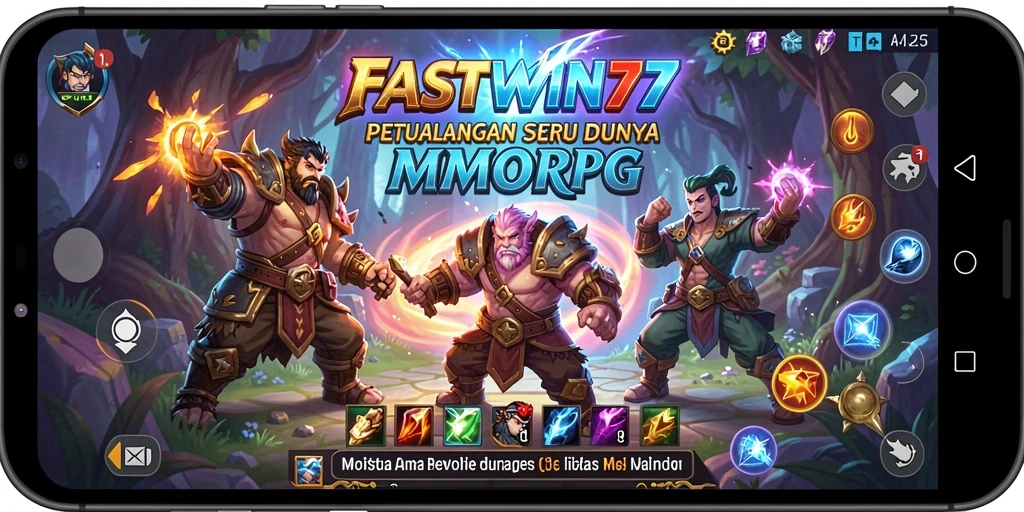 Screenshot gameplay FASTWIN77 menampilkan aksi seru dalam petualangan MMORPG.
