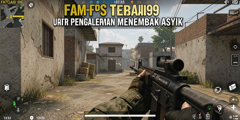 Tampilan gameplay <strong>FATCAI99</strong> yang dinamis dan penuh aksi di dalam pertempuran FPS.