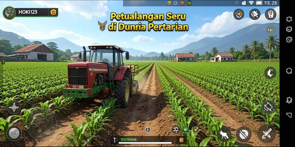 Tampilan gameplay HOKI123 yang menarik saat bercocok tanam.