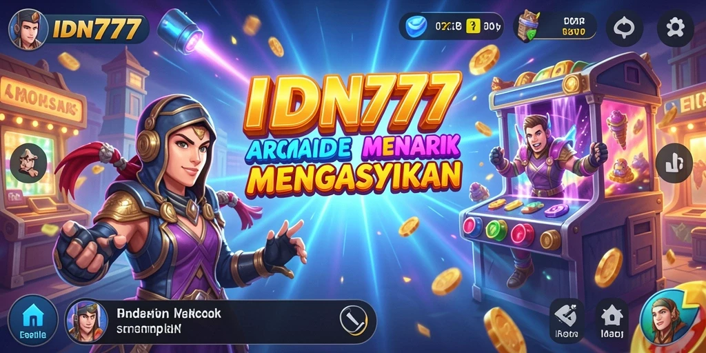 Tangkap layar dari gameplay seru IDN777 yang menunjukkan aksi arcade yang dinamis.