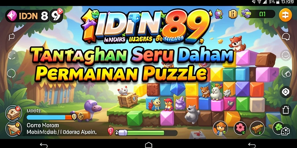 Screenshot gameplay IDN89 menampilkan puzzle yang menantang dan desain menarik.