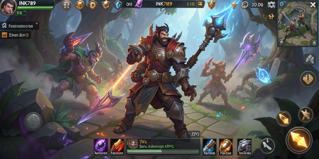 Tampilan gameplay ARPG yang mengasyikkan dan mendebarkan.