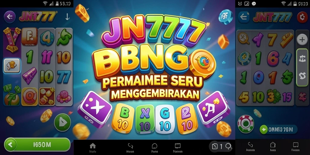 Tampilan seru dari gameplay Bingo di JNT777.