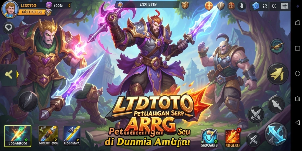 Screenshot LTDTOTO menampilkan aksi pertarungan seru dalam dunia ARPG.