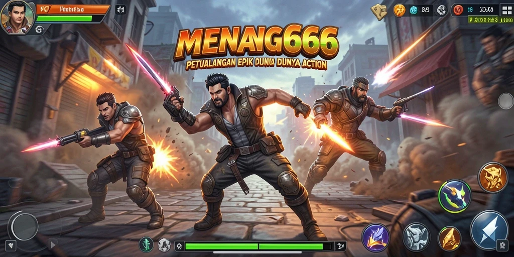 Tampilan gameplay action yang memukau dalam MENANG666.