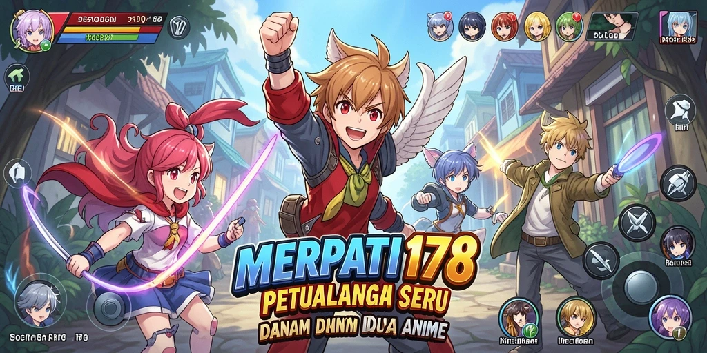 Screenshot gameplay MERPATI178 yang penuh warna dan karakter ikonik.