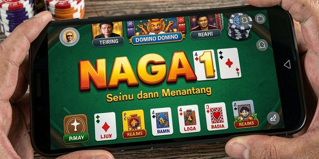 Tampilan gameplay NAGA11 menampilkan pemain berkompetisi dalam permainan Domino.