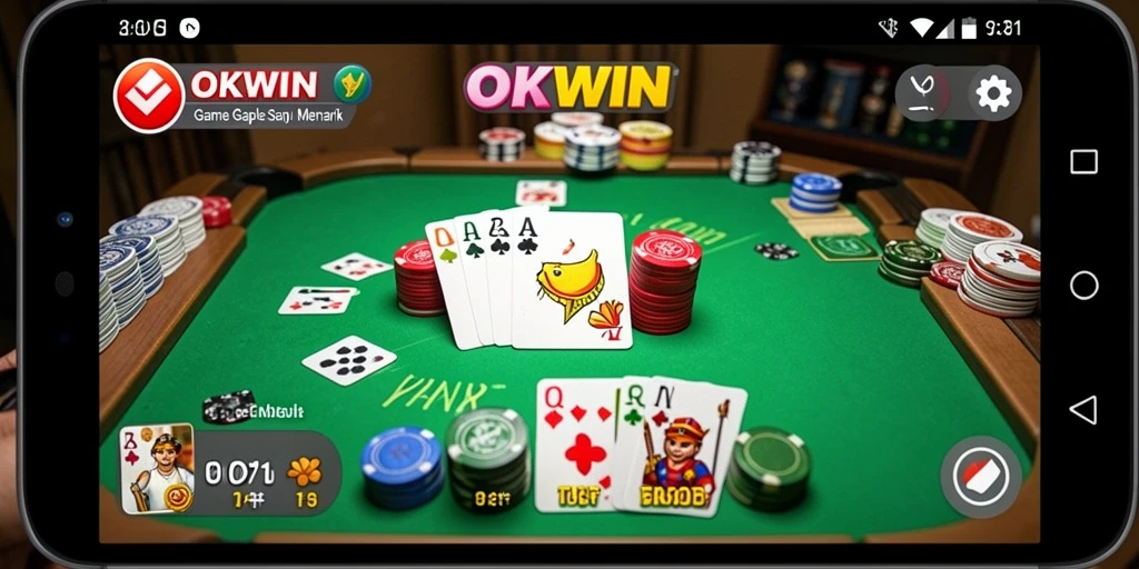 Tampilan gameplay Gaple di OKWIN yang seru dan interaktif.