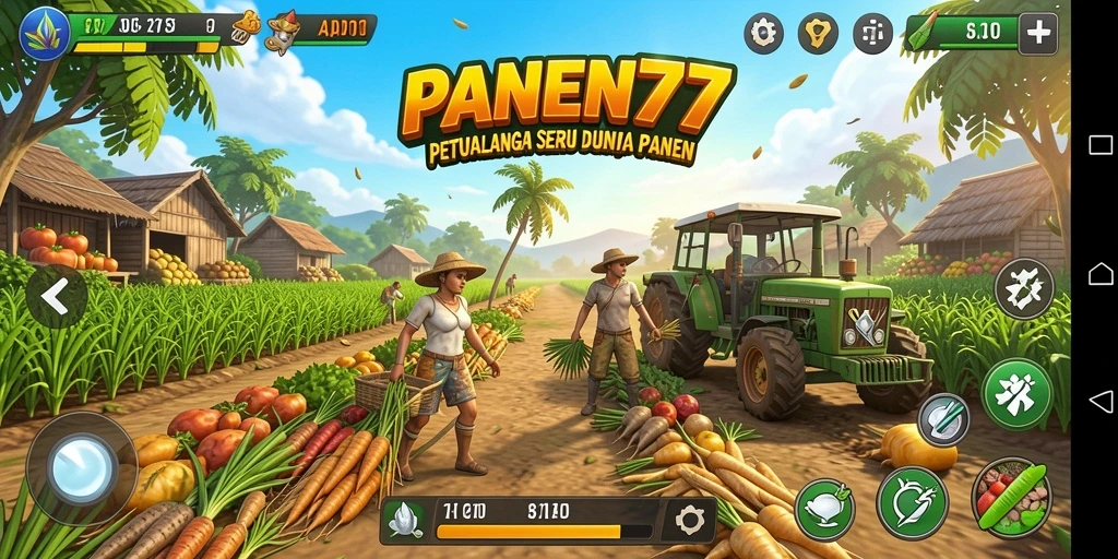 Tangkapan layar utama dari gameplay petualangan di PANEN77.