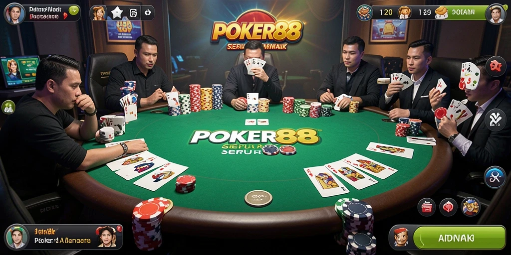 Tampilan menarik dari gameplay POKER88 yang penuh aksi.