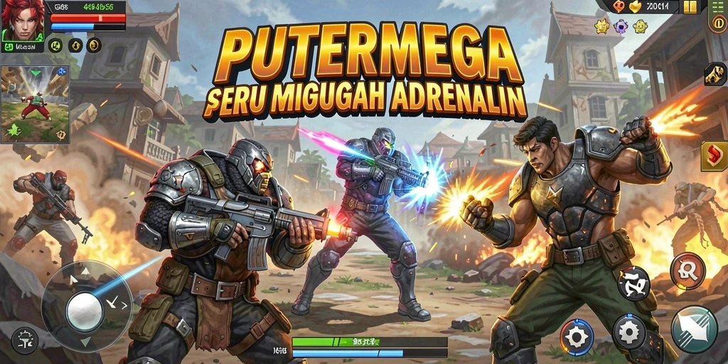 Menampilkan pertarungan seru dalam PUTERMEGA yang menggugah semangat.