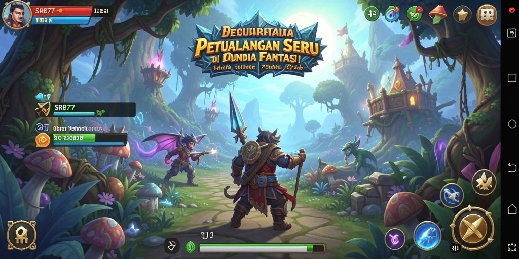 Tampilan gameplay SR877 yang seru dalam dunia petualangan.
