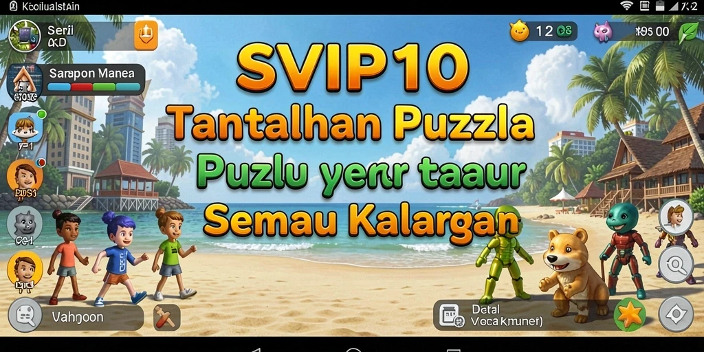 Screenshot gameplay SVIP10 yang menampilkan tantangan puzzle seru.
