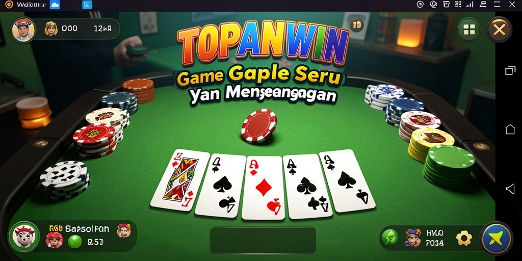 Gameplay seru di TOPANWIN dengan suasana permainan Gaple yang interaktif.