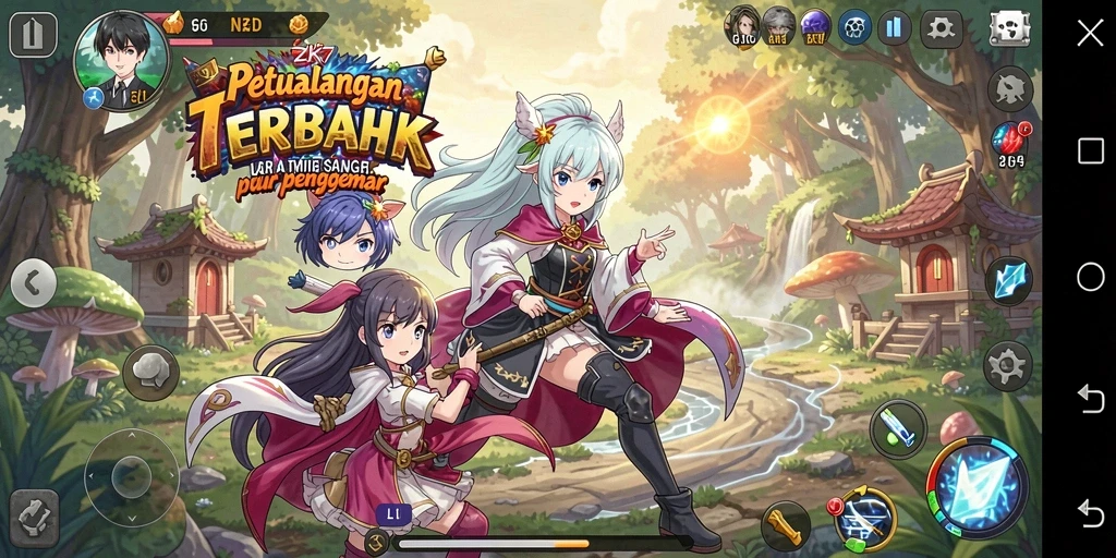 Tampilan gameplay yang menakjubkan dan karakter yang menarik di ZK7.